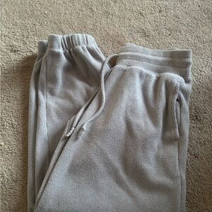 Gilly Hicks Light Gray Thermal Knit Joggers